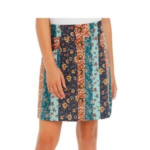 IZ Amy Byer Girls Corduroy Floral Skirt L (14)